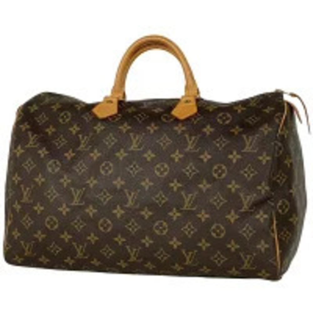 Louis Vuitton Speedy Boston Bag Commuter Handbag Monogram Brown